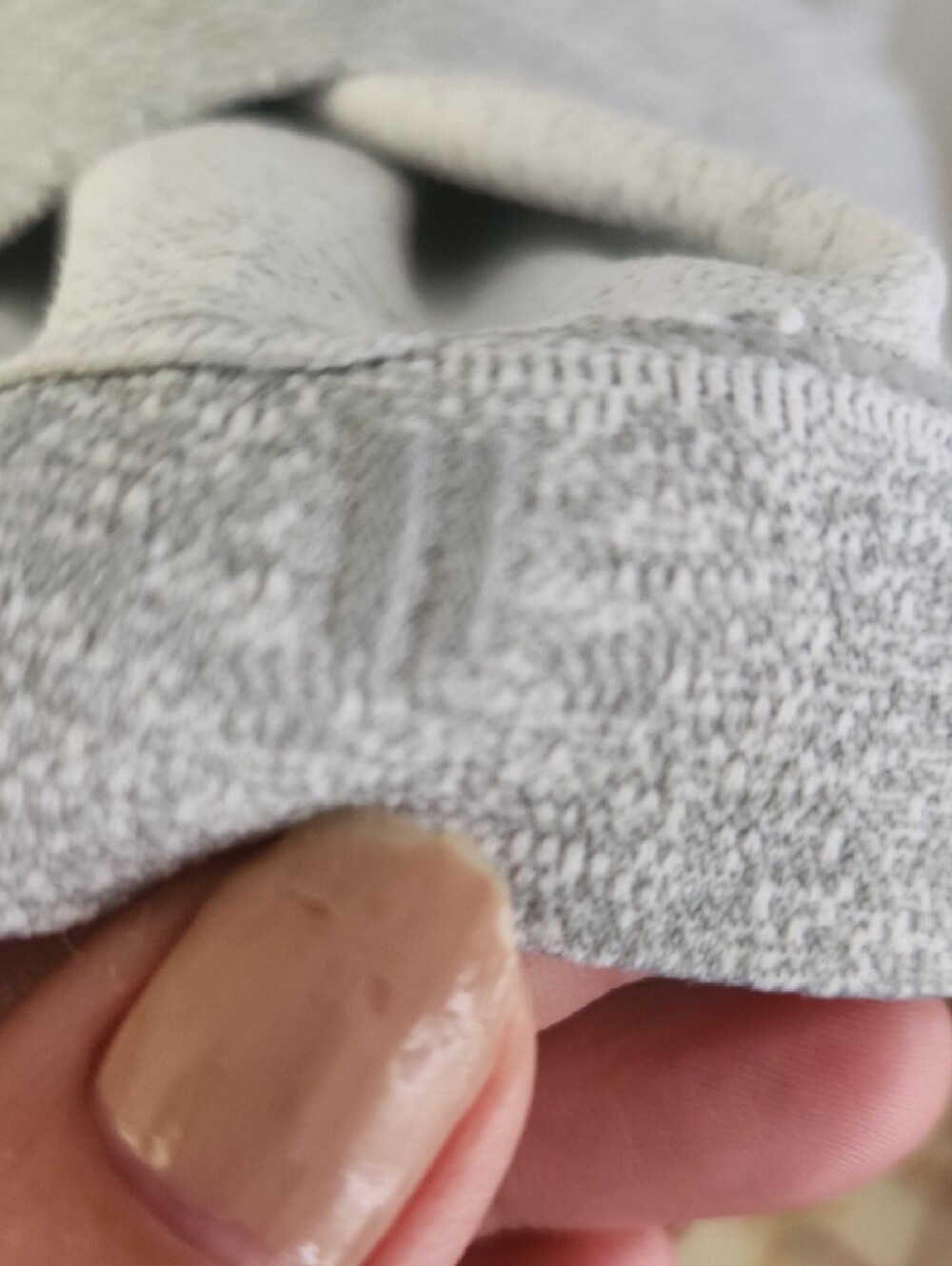 Athleta Seamless Light Gray Racerback Tank with Side Ruching - Picture 4 of 6